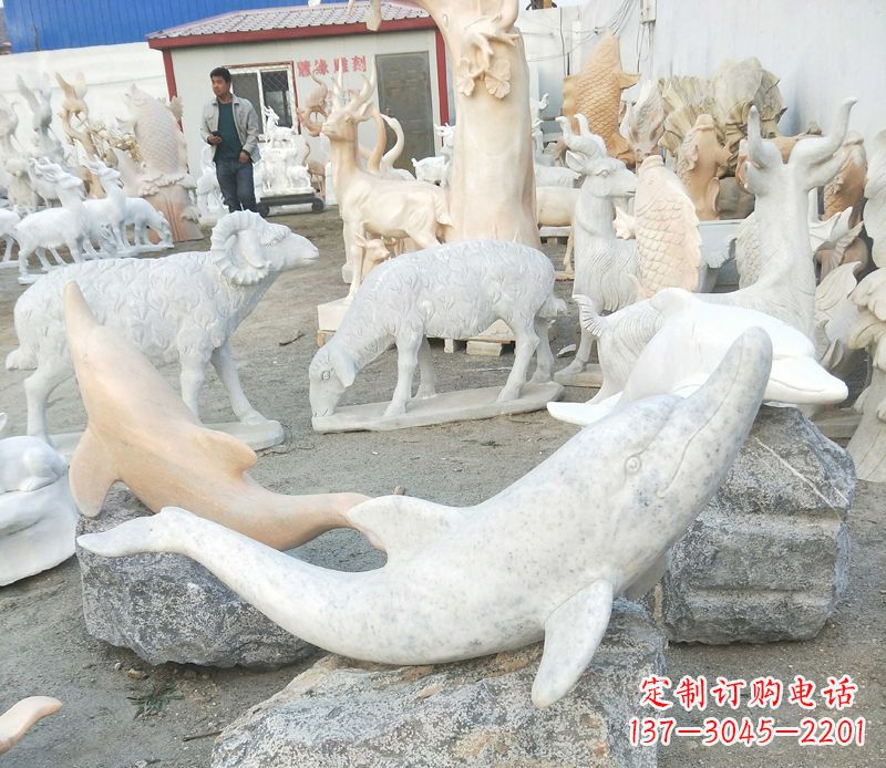 南通精美海豚雕塑,添点视觉亮点