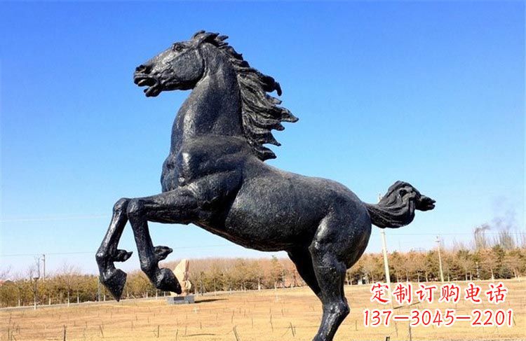 南通公园动物立马铜雕
