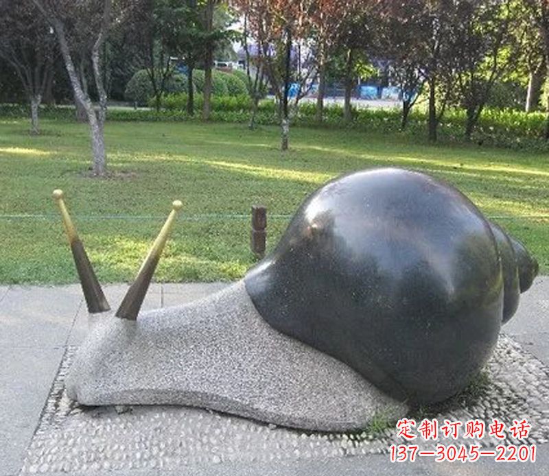 南通公园动物蜗牛景观石雕