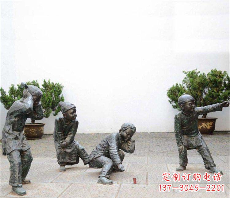 南通愉悦童年，珍藏宝贝铜雕小孩