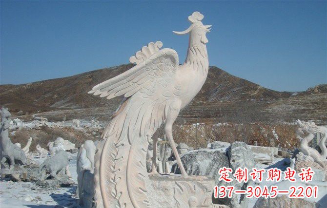 南通精美大型凤凰石雕