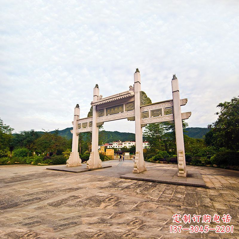 南通精美石牌坊雕塑