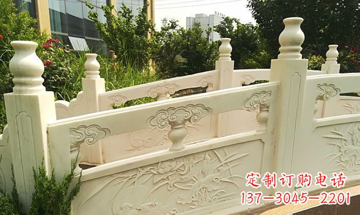 南通精美汉白玉石拱桥雕塑