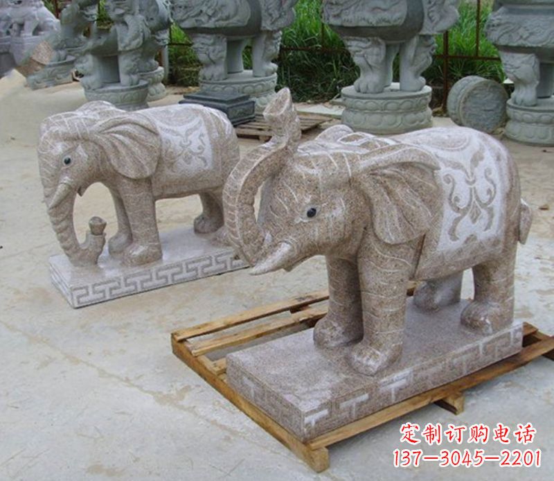 南通精美大象雕塑