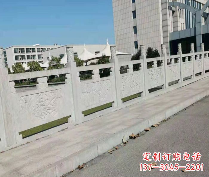 南通精美大理石浮雕栏板