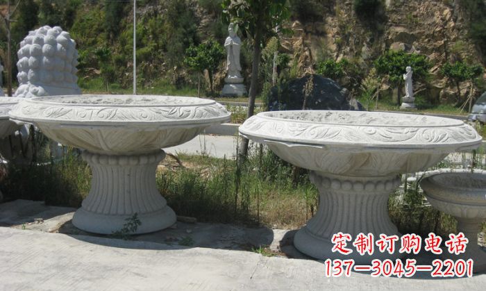 南通美轮美奂的大理石花盆雕塑