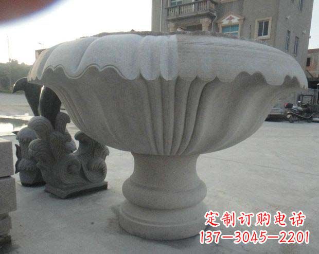 南通高端大理石花盆雕塑