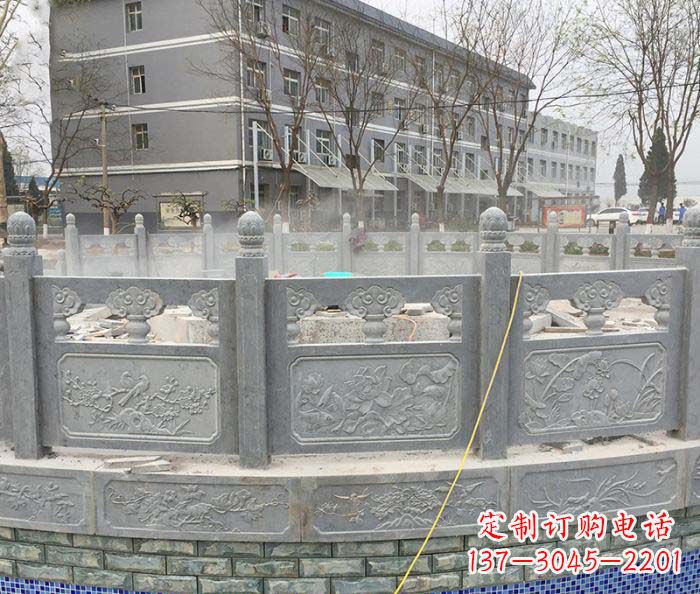 南通公园景观大理石栏板雕塑