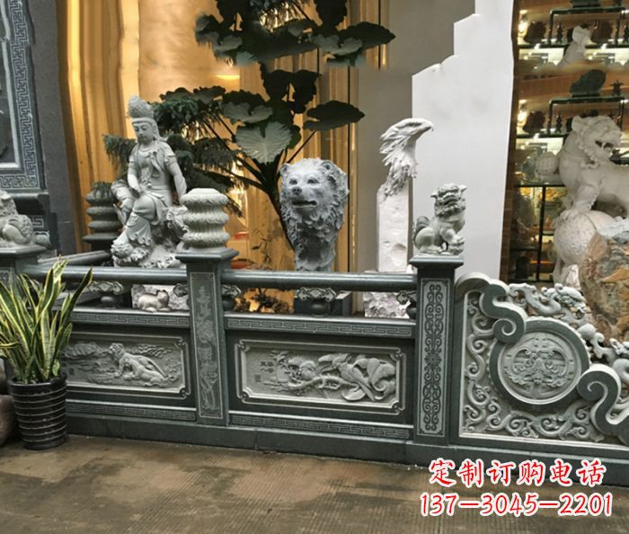 南通精美仿古石栏板雕塑