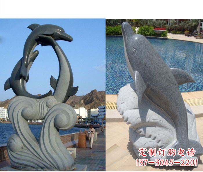 南通艺术精细 海豚雕塑