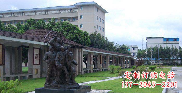南通风采勇猛军人铜雕