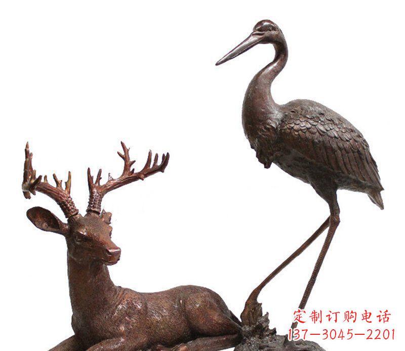 南通中领雕塑仙鹤铜雕艺术品