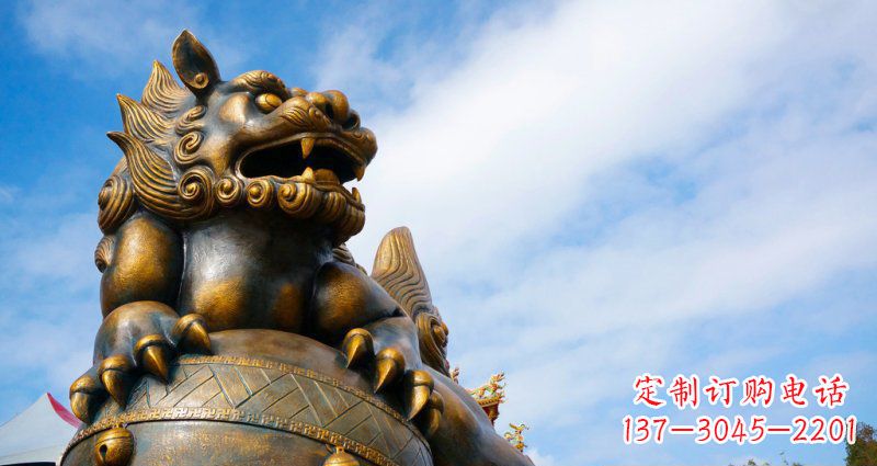 南通大型铜雕狮子景观装置