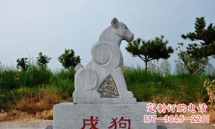 南通青石生肖动物雕塑