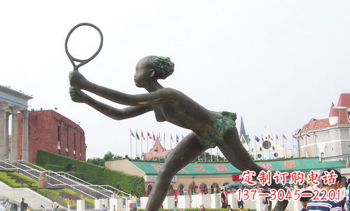 南通精致羽毛球铜雕