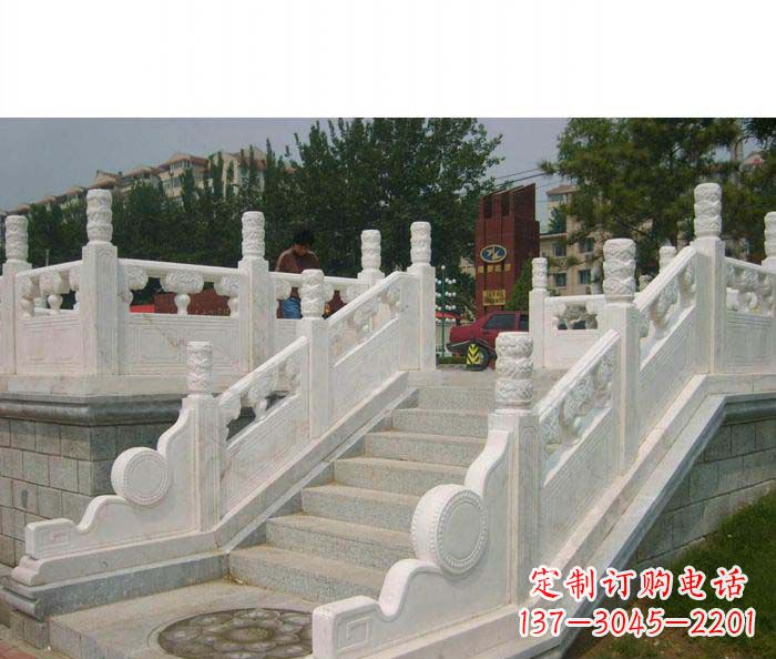 南通公园石栏板大理石雕塑
