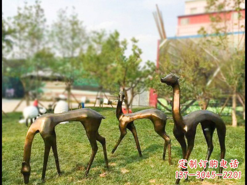 南通艺术欣赏——梅花鹿雕塑