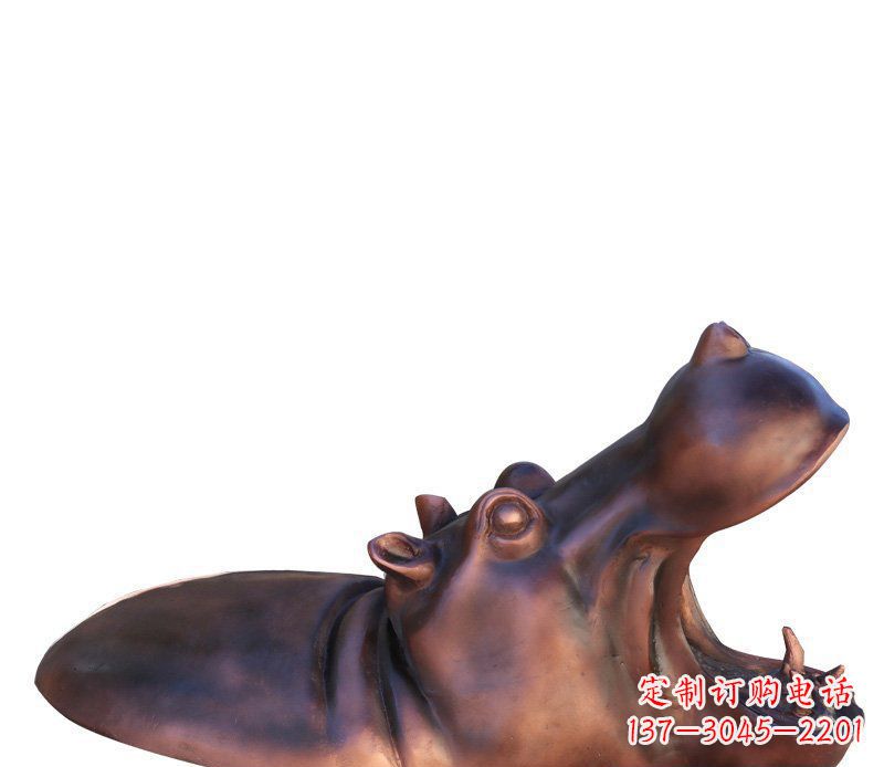南通产品名称铜质河马雕塑