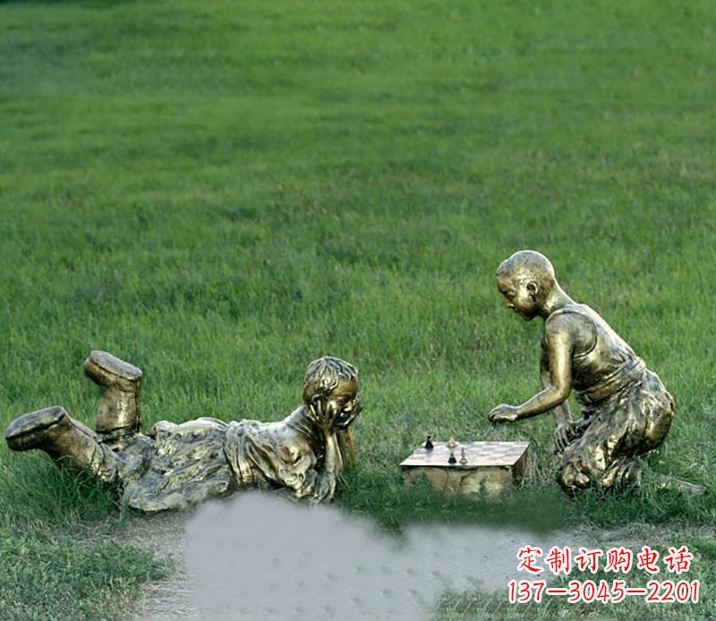 南通优雅精致的儿童铜雕