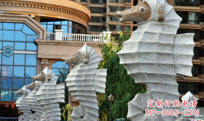 南通艺术级小区喷水马雕塑