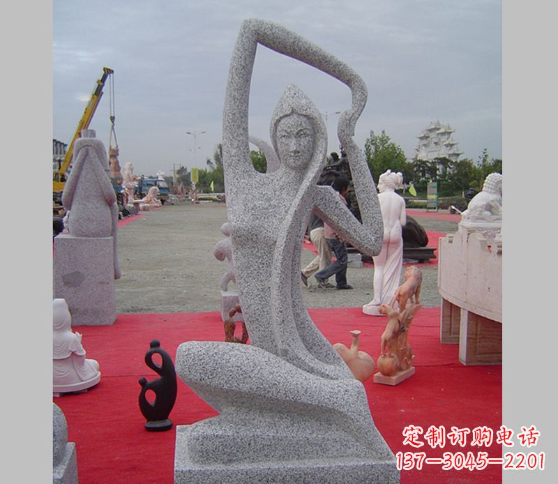 南通中领雕塑定制精美瑜伽美女雕塑