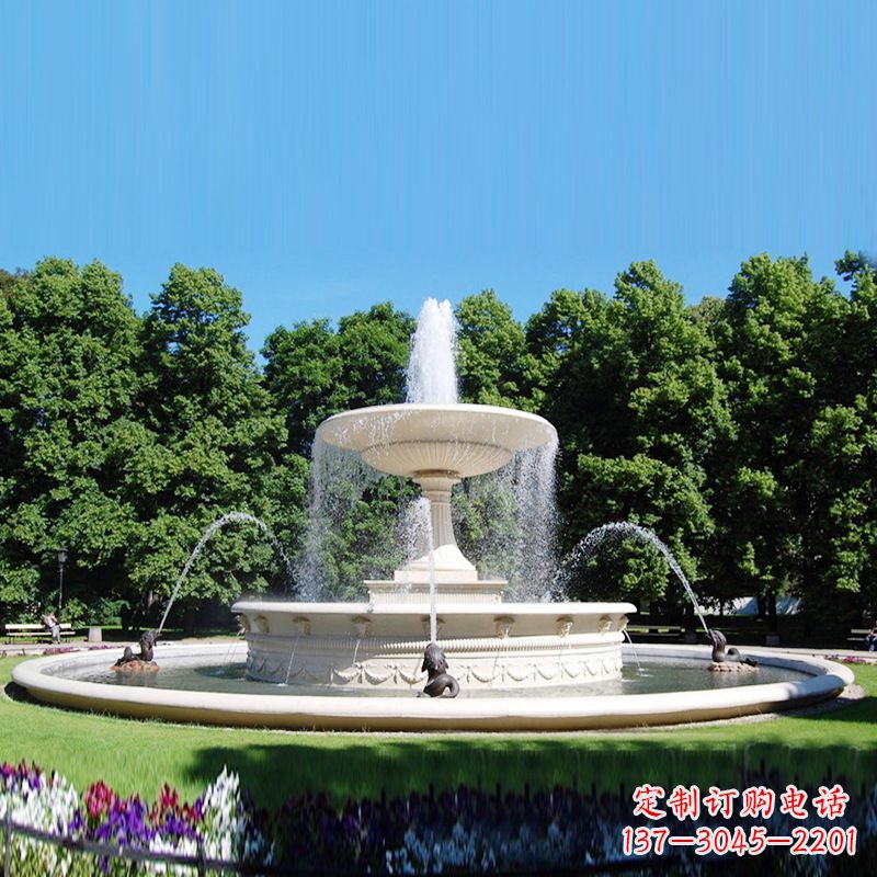 南通公园园林大型欧式石雕喷泉