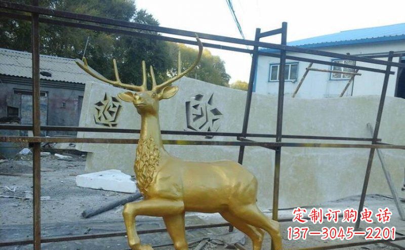 南通室内外羚羊铜雕艺术品