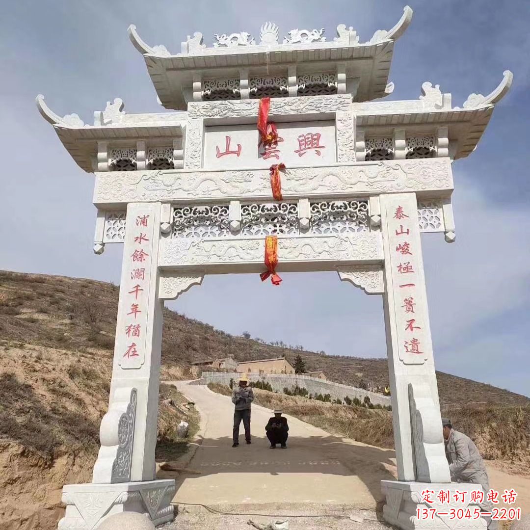 南通传统玉石牌楼雕塑
