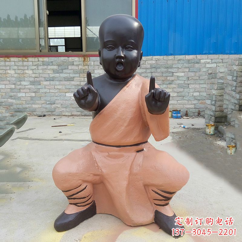 南通铜雕功夫小和尚