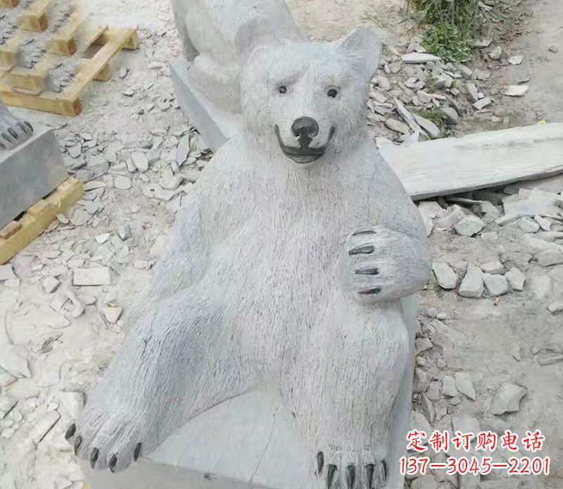 南通精美狗熊石雕