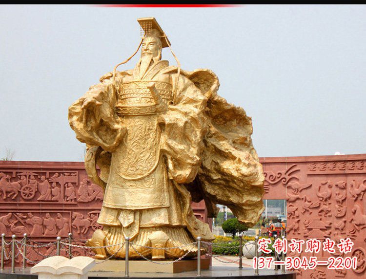 南通古代名人汉武帝铜雕