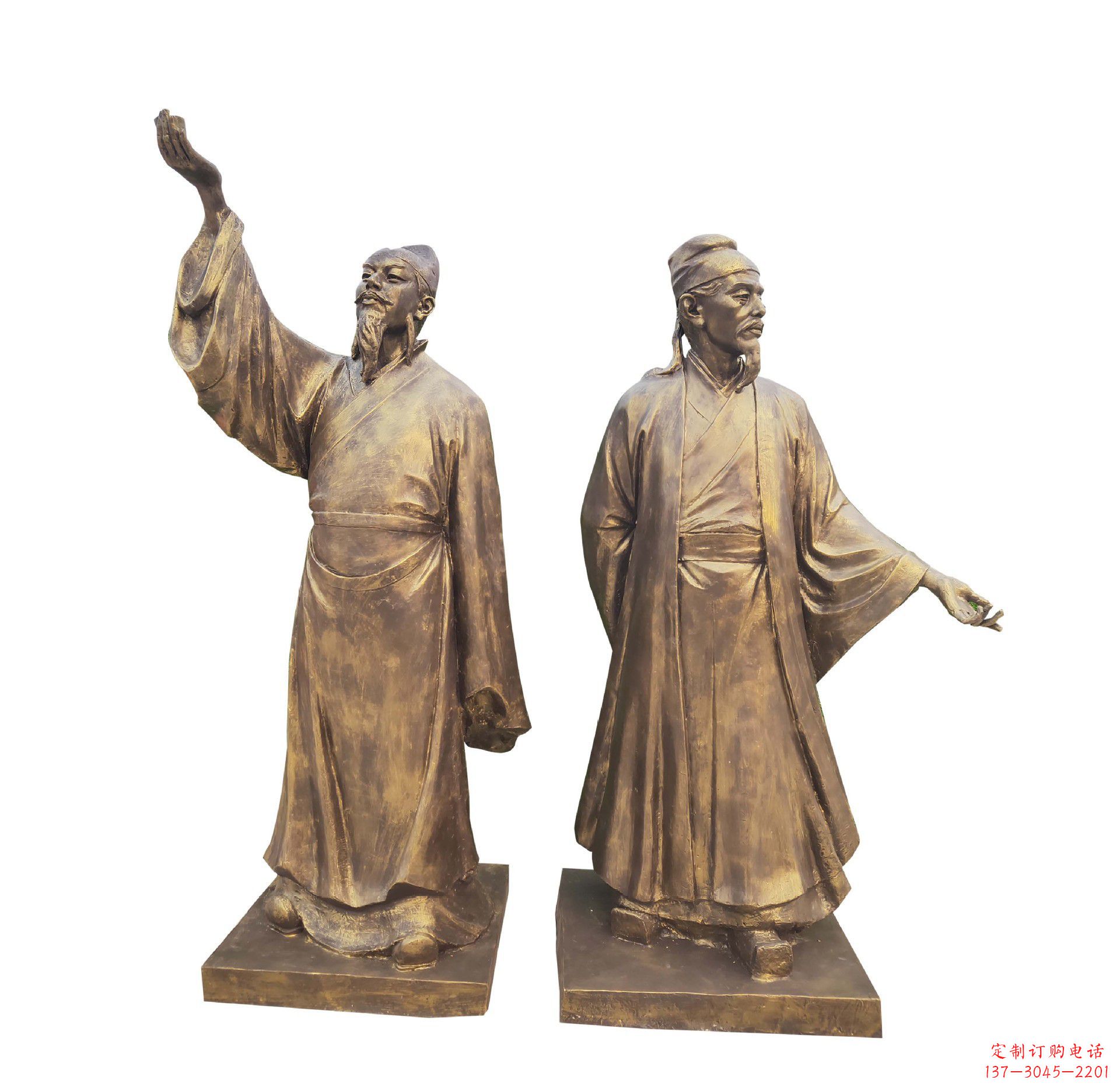 南通中领雕塑-传承古代文人雅士李白雕塑