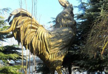 南通艺术级公鸡大型铜雕