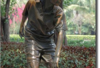 南通产品名称青春活力的男孩铜雕