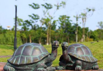 南通中领雕塑别具特色的乌龟铜雕