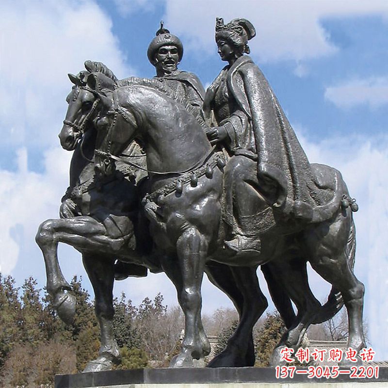 南通古代风采:王昭君骑马雕塑