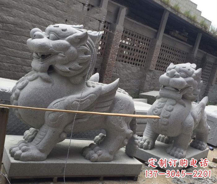 南通古代神兽大理石貔貅石雕