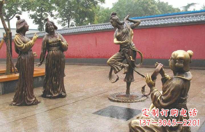 南通古代仕女铜雕