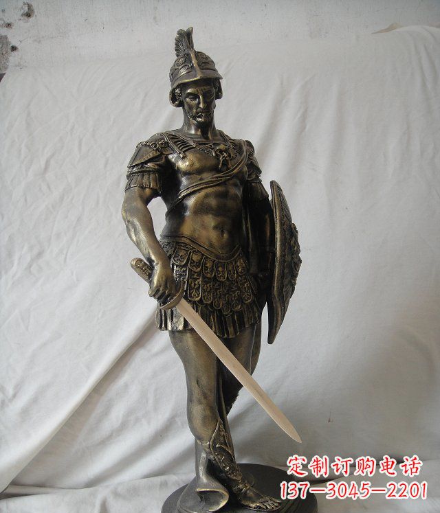 南通古罗马风格的玻璃钢战士雕塑