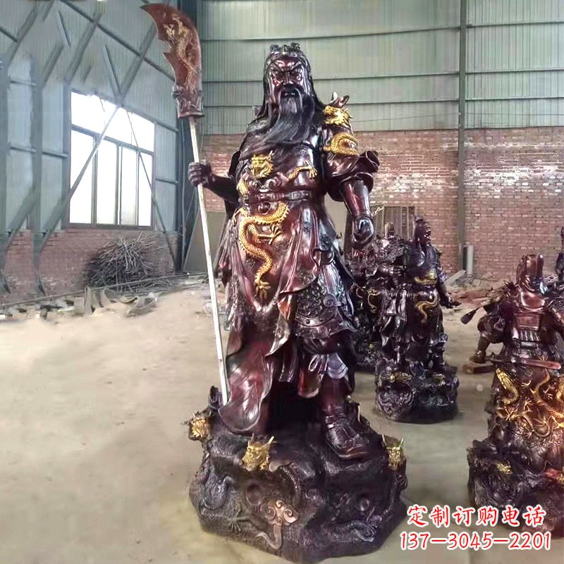 南通关公关二爷铜雕神像