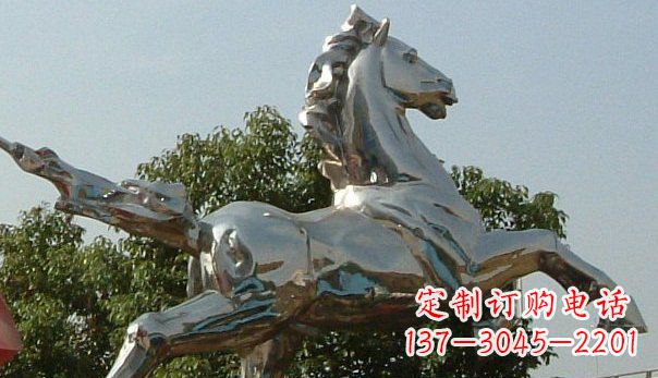 南通精美不锈钢奔马雕塑
