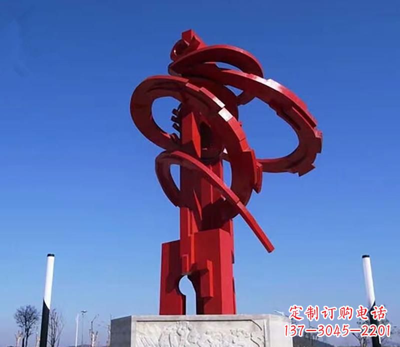 南通飘带不锈钢抽象雕塑