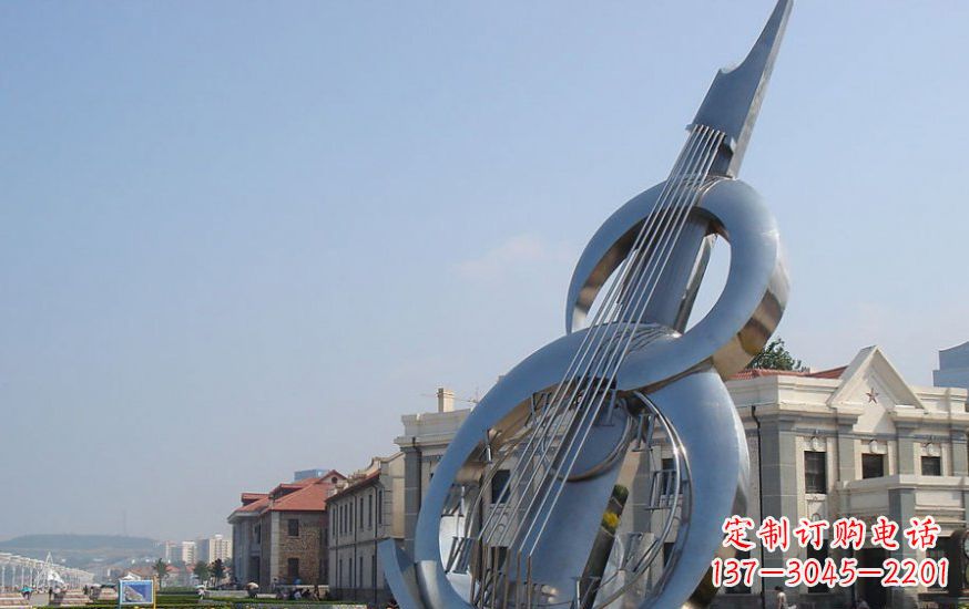 南通广场不锈钢大提琴雕塑