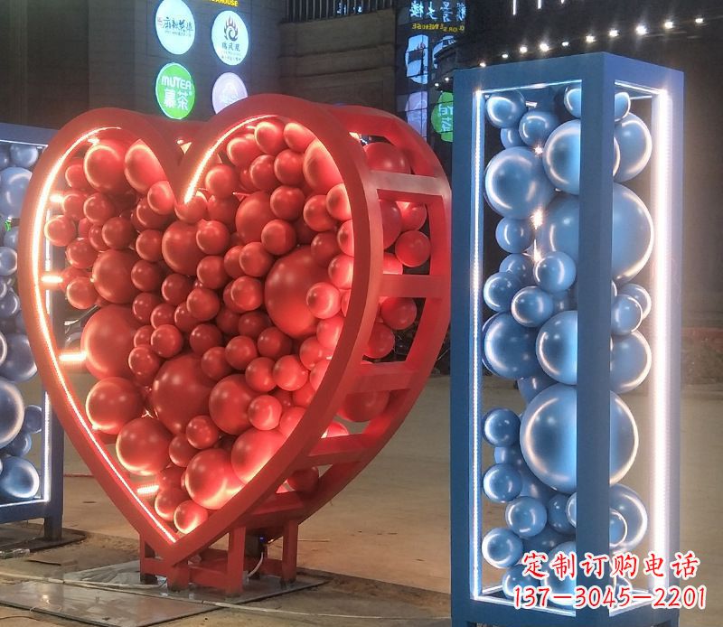 南通艺术级不锈钢字母雕塑