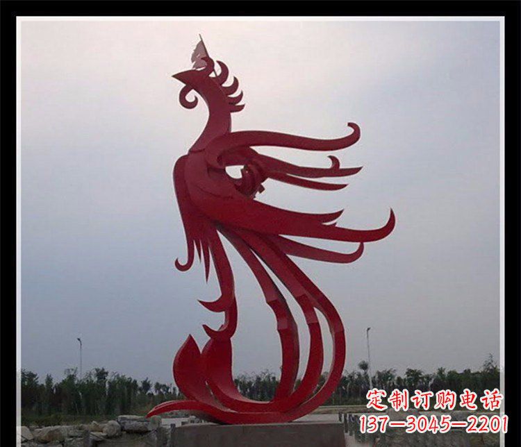 南通精美不锈钢凤凰雕塑