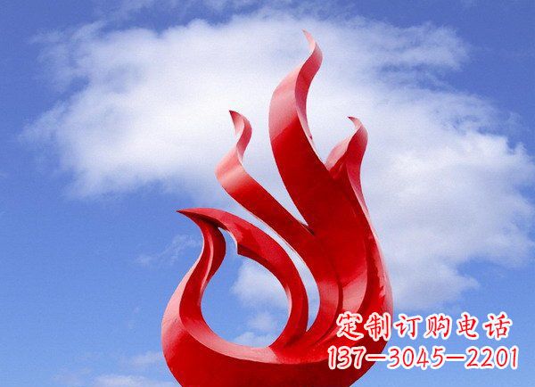 南通广场不锈钢凤凰雕塑 (2)