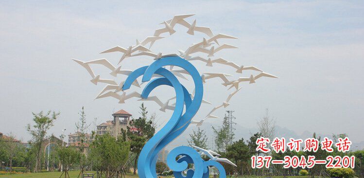南通精美的不锈钢鸽子雕塑