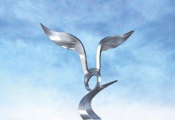 南通中领雕塑出品：不锈钢海鸥雕塑