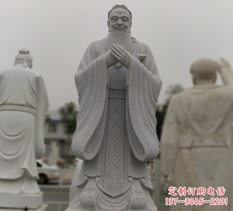 南通中领雕塑:铸造传统文化,精致的大理石孔子石雕