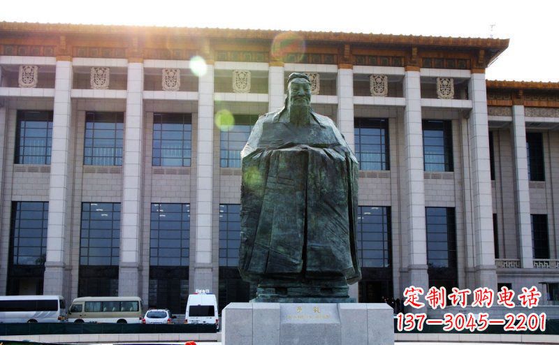 南通传承中国传统文化的孔子雕塑